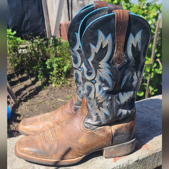 Ariat Men's Tombstone Western Boots Earth/Black #10011785 - Picture 3 of 9